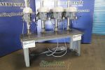 Used-Delta/Rockwell-Used 4 Head Delta/Rockwell Gang Drill Press With Heavy Duty Cast Table-17-600-A6765-01