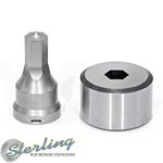 edwards - hex punch & die set tooling with key-way (various sizes available)