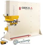 New-Geka-Brand New Geka Puma Series Hydraulic (Deep Throat) Ironworker Single End Punch with 5 Power Settings-PUMA 220SD-SMPUMA220SD-01