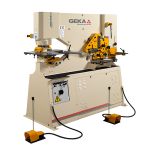 New-Geka-Brand New Geka Dual Cylinder Hydraulic (Deep Throat) Ironworker-HYDRACROP 55SD-SMHYDRACROP55SD-01