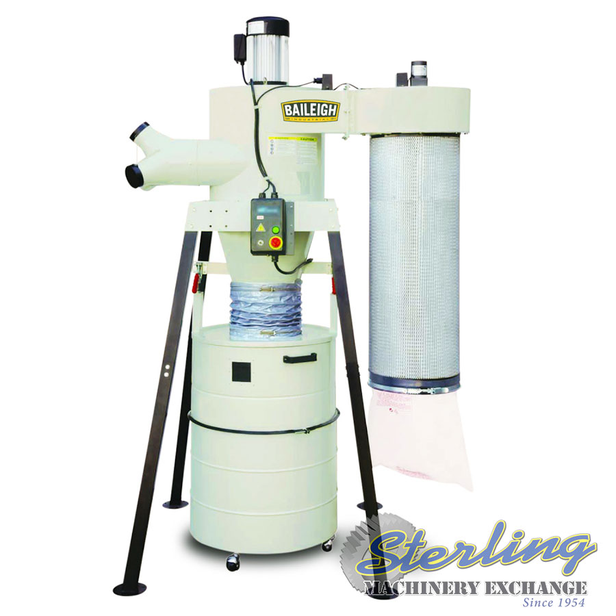 Brand New Baileigh Cyclone Dust Collector Dust Collectors Sterling Machinery