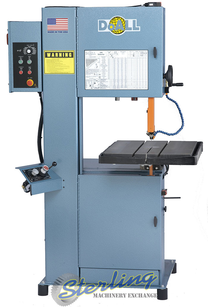 For Sale 20" Brand New DoALL Metal Cutting Vertical Contour Bandsaw