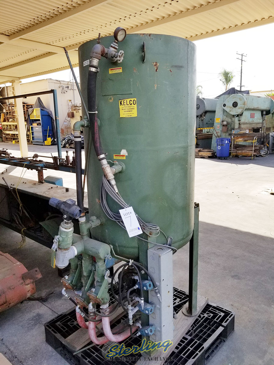 For Sale Used Kelco Abrasive Pressure Blast Machine "Good for Long