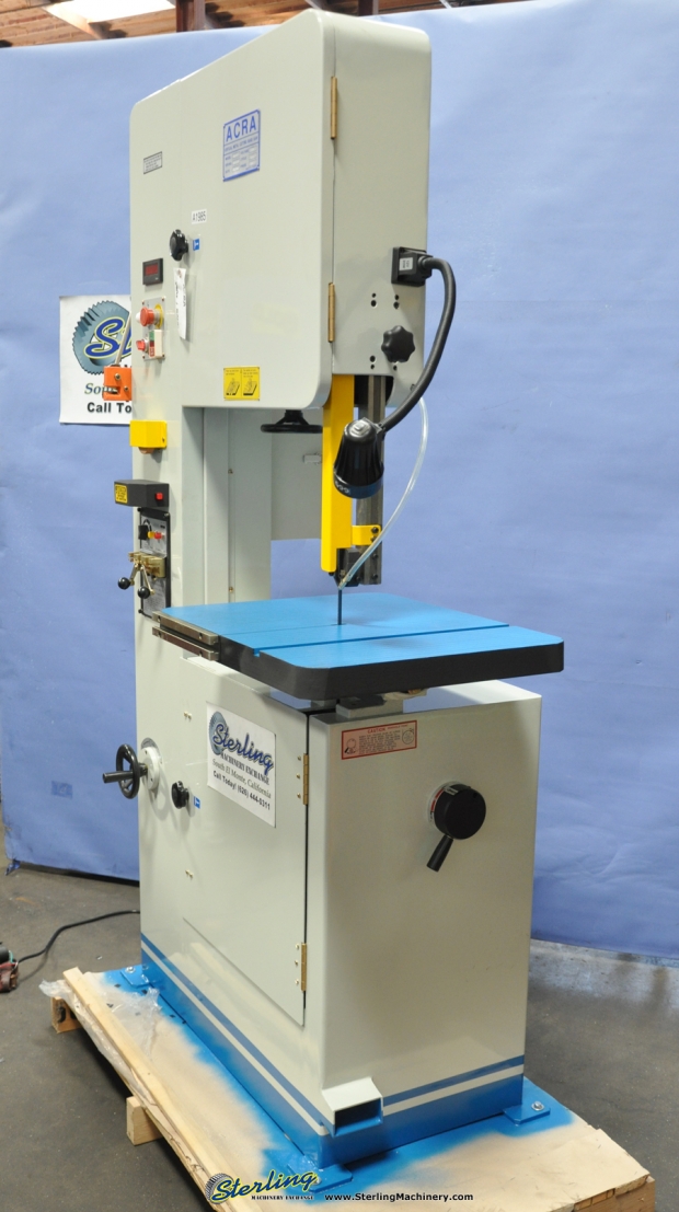 Brand New Acra Vertical Metal Cutting Bandsaw Sterling Machinery
