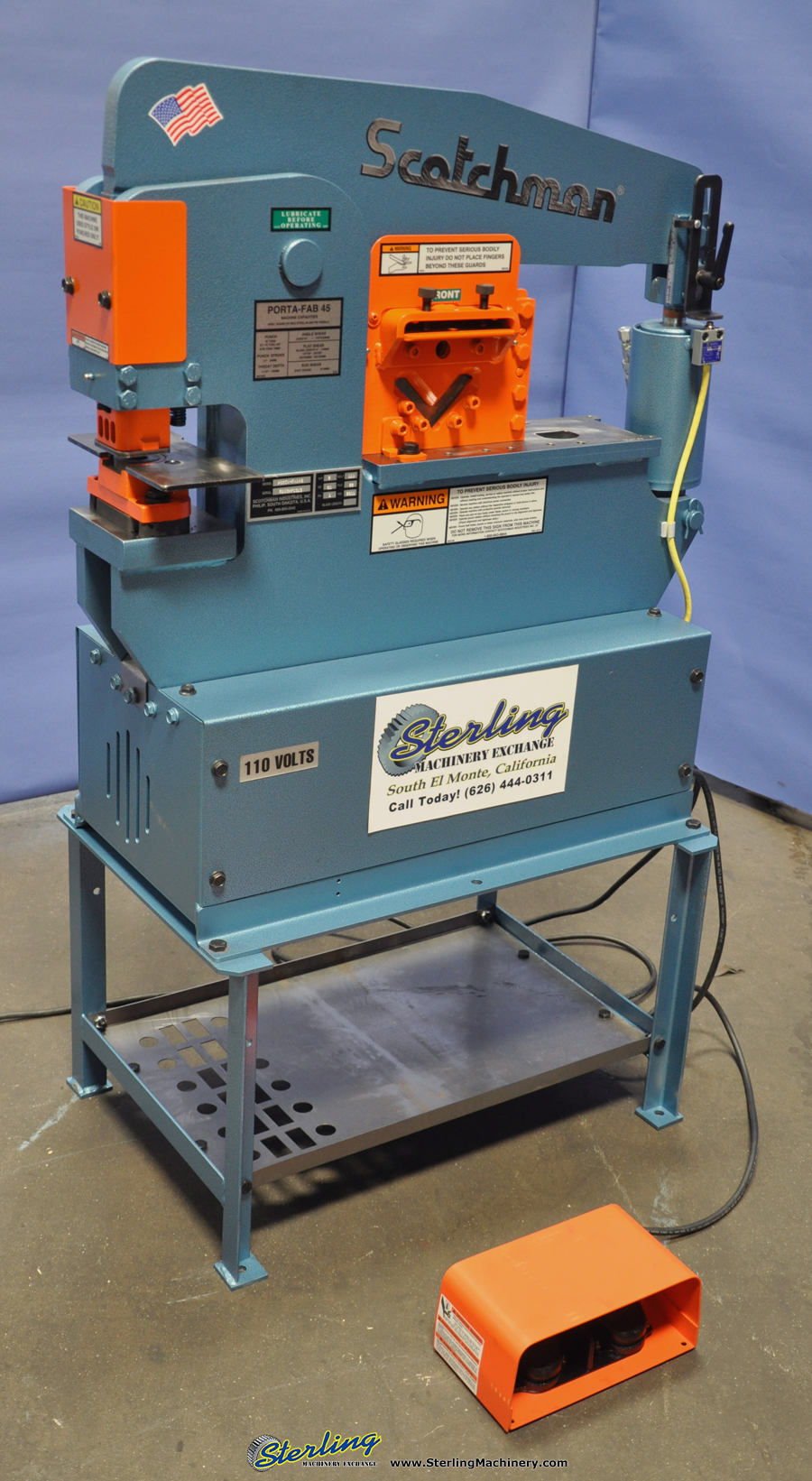 For Sale 45 Ton Brand New Scotchman Hydraulic Ironworker, Mdl. Porta