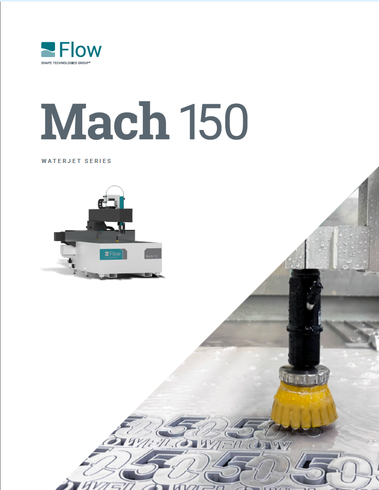Flow Mach 150 waterjet brochure cover thumbnail