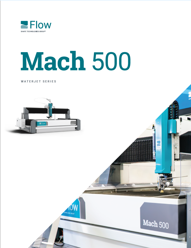 Flow Mach 200c waterjet brochure cover thumbnail
