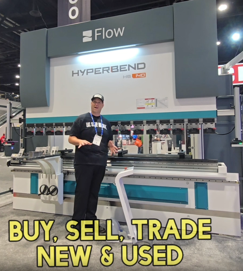 Flow press brake demo video thumbnail link for Sterling Machinery Exchange