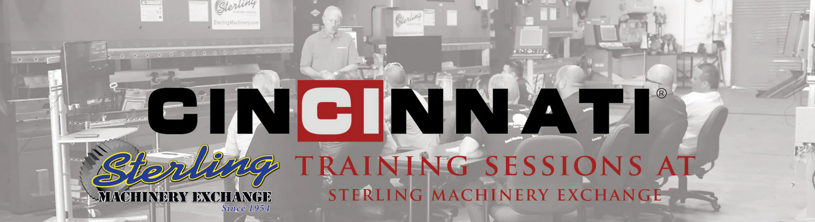 Cincinnati press brakes, fiber lasers, and shears available nationwide from Sterling Machinery Exchange