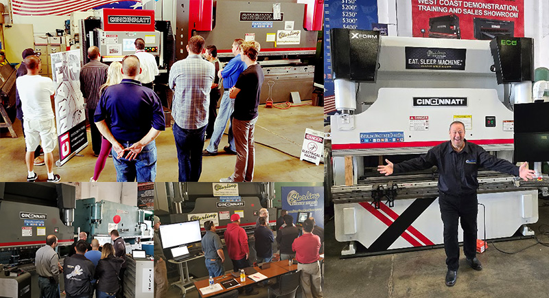 Cincinnati press brakes, fiber lasers, and shears available nationwide from Sterling Machinery Exchange