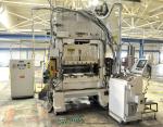 used minster piecemaker straight side double crank press with rowe servo feederP2- 100