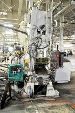 used minster piecemaker straight side double crank press with rowe servo feederP2- 100
