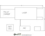 used prima cnc laser cutting machine w/ shuttle tableLM1530