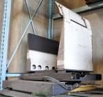 used russes & russes inc. forklift truck hydraulic rotating paper roll clamp attachmentROTATING PAPER ROLL CLAMP