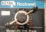 used rockwell delta drill press w/ fwd./rev. foot pedal20
