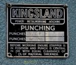 used kingsland mechanical heavy duty muiti station ironworkerJ25, TYPE XA