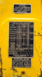 used peerless heavy duty power hack sawMECHAN-I-CUT