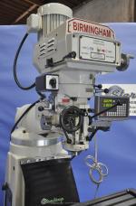 brand new birmingham (variable speed) vertical milling machine with digital readout and powered table feed includedBPV-3949-C