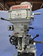 brand new birmingham (variable speed) vertical milling machine with digital readout and powered table feed includedBPV-3949-C