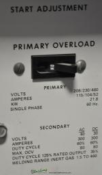 used miller constant current ac/dc gas tungsten arc welding machine330 A/BP