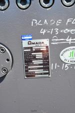 used amada heavy duty hydraulic power shear with programmable backgauge controlH-3013