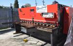 used amada heavy duty hydraulic power shear with programmable backgauge controlH-3013