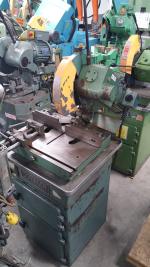 used doringer (low turn, manual vise and manual down feed) circular cold saw (for cutting steel, stainless, aluminum, brass, copper, plastics)D-350