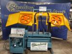 used w.f. wells semi automatic horizontal bandsaw (twin post design)F-15