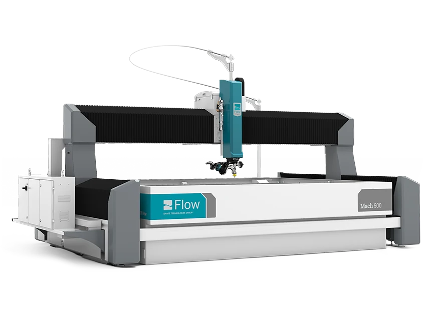 Flow waterjet cutting system
